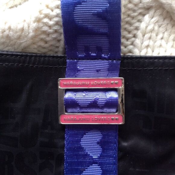 HARAJUKO Lovers Extra Large Black Manifesto Tote - Picture 5 of 13